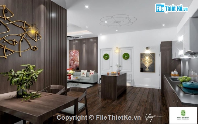 Sketchup bếp,Sketchup + Vray nội thất,Nội thất,Nội thất Nhà bếp